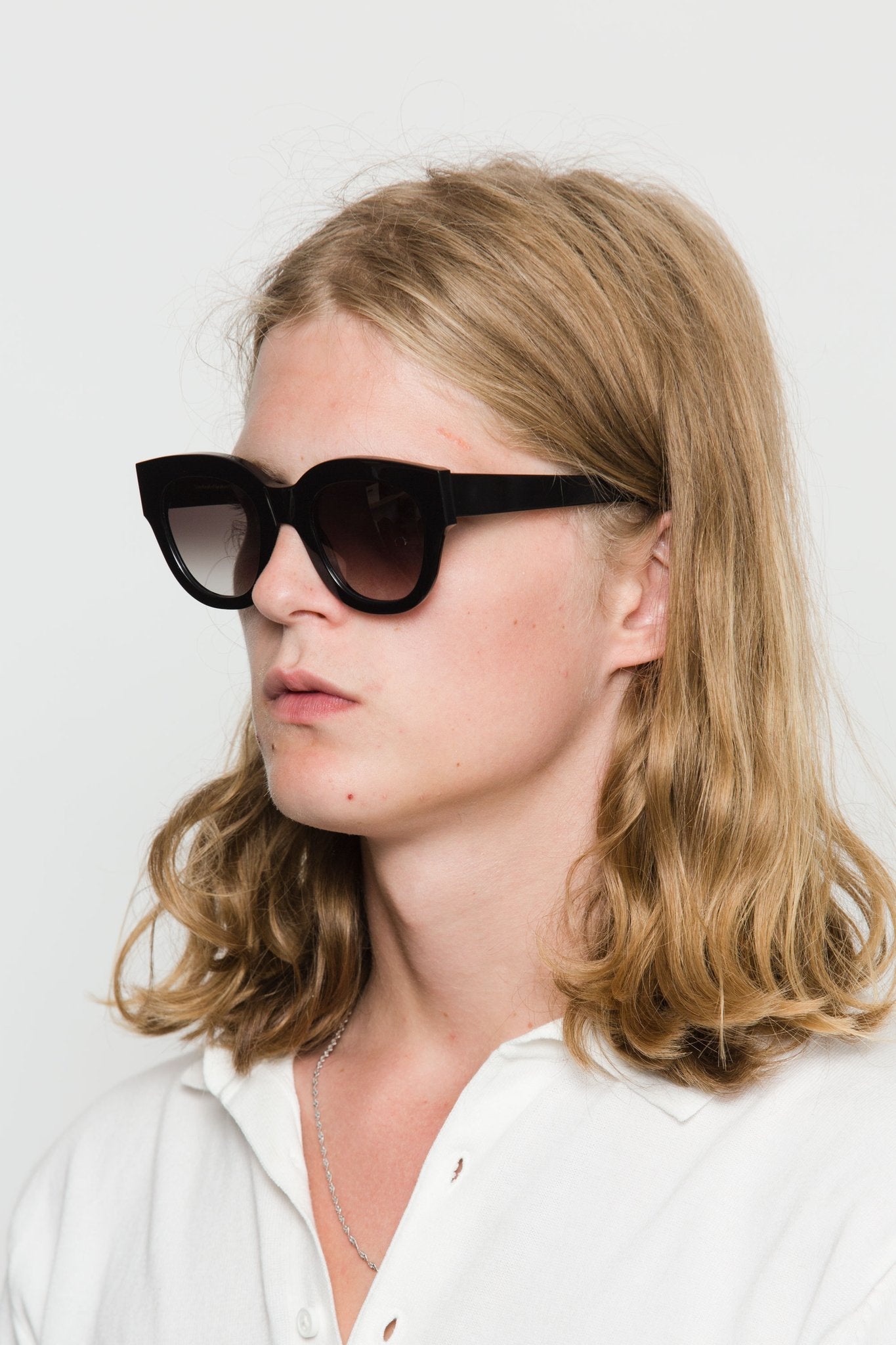 Cleo / Black Acetate & Grey Gradient Lens - Shade Files