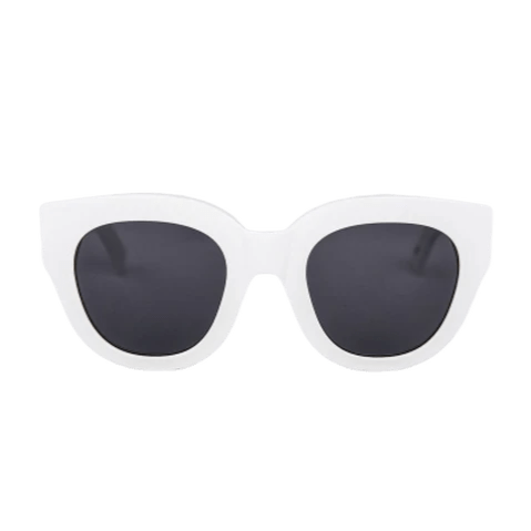Cleo / White Acetate & Grey Lens Cleo / White Acetate & Grey Lens