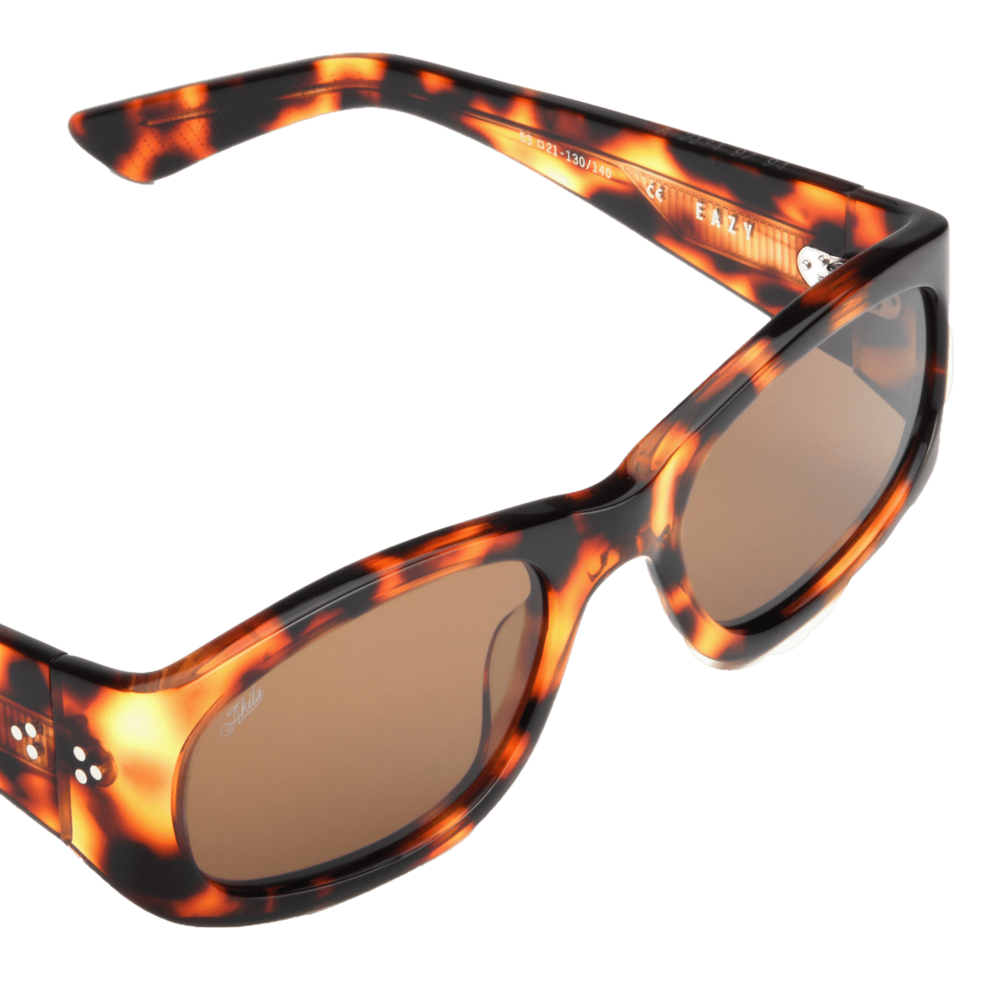 Eazy / Red Havana Acetate & Brown Lens - Shade Files