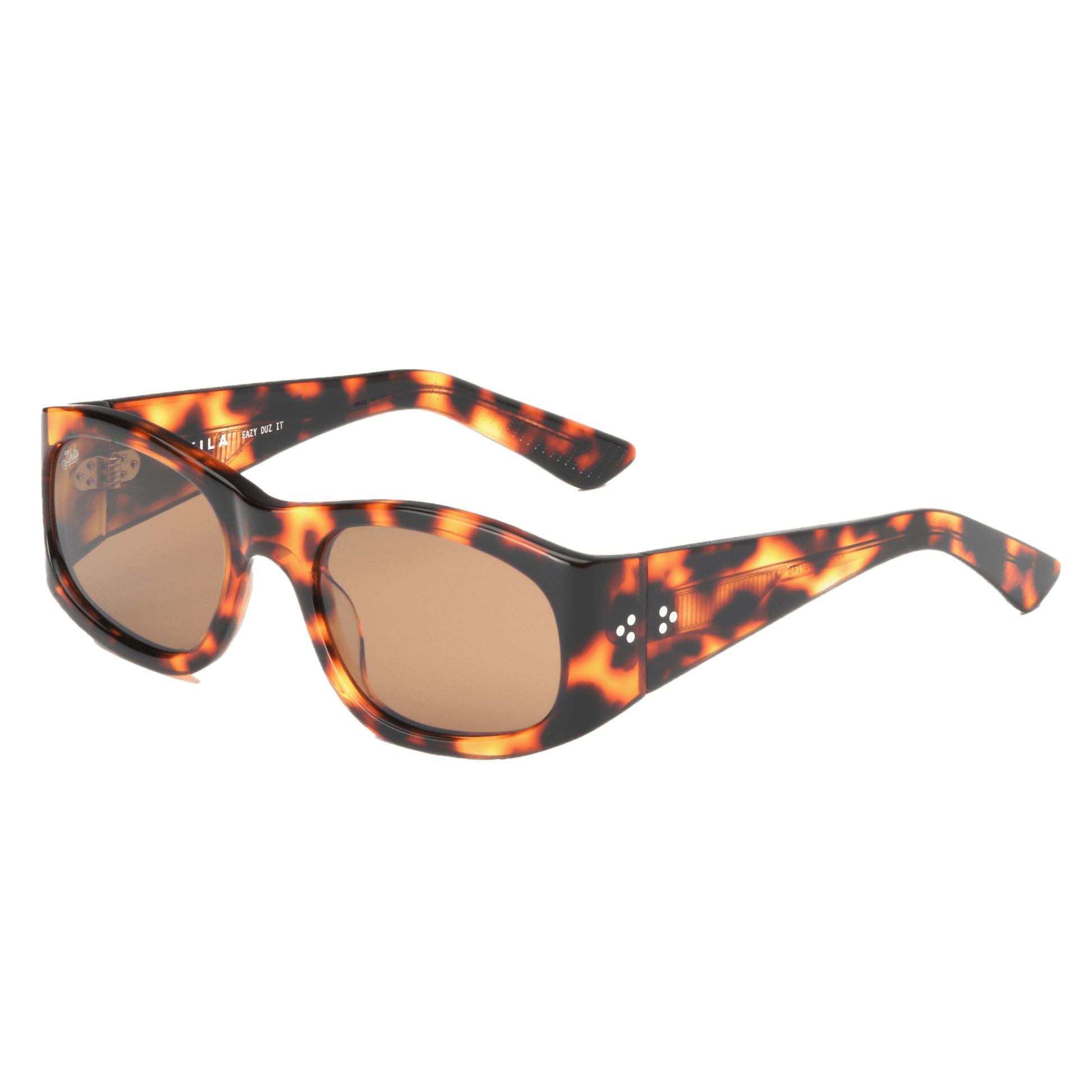 Eazy / Red Havana Acetate & Brown Lens - Shade Files