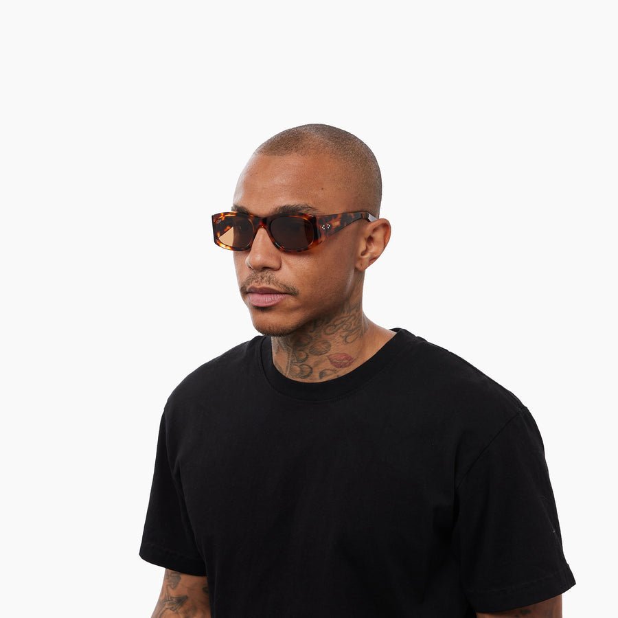 Eazy / Red Havana Acetate & Brown Lens - Shade Files