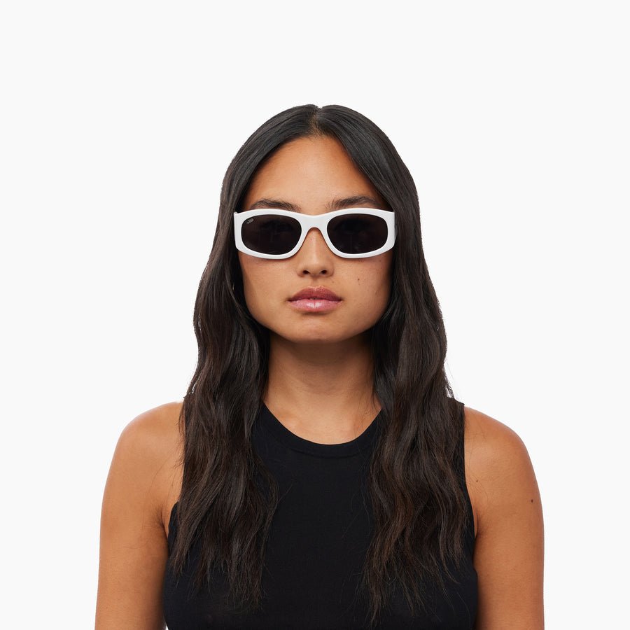 Eazy / White Acetate & Black Lens - Shade Files