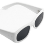 Eazy / White Acetate & Black Lens - Shade Files