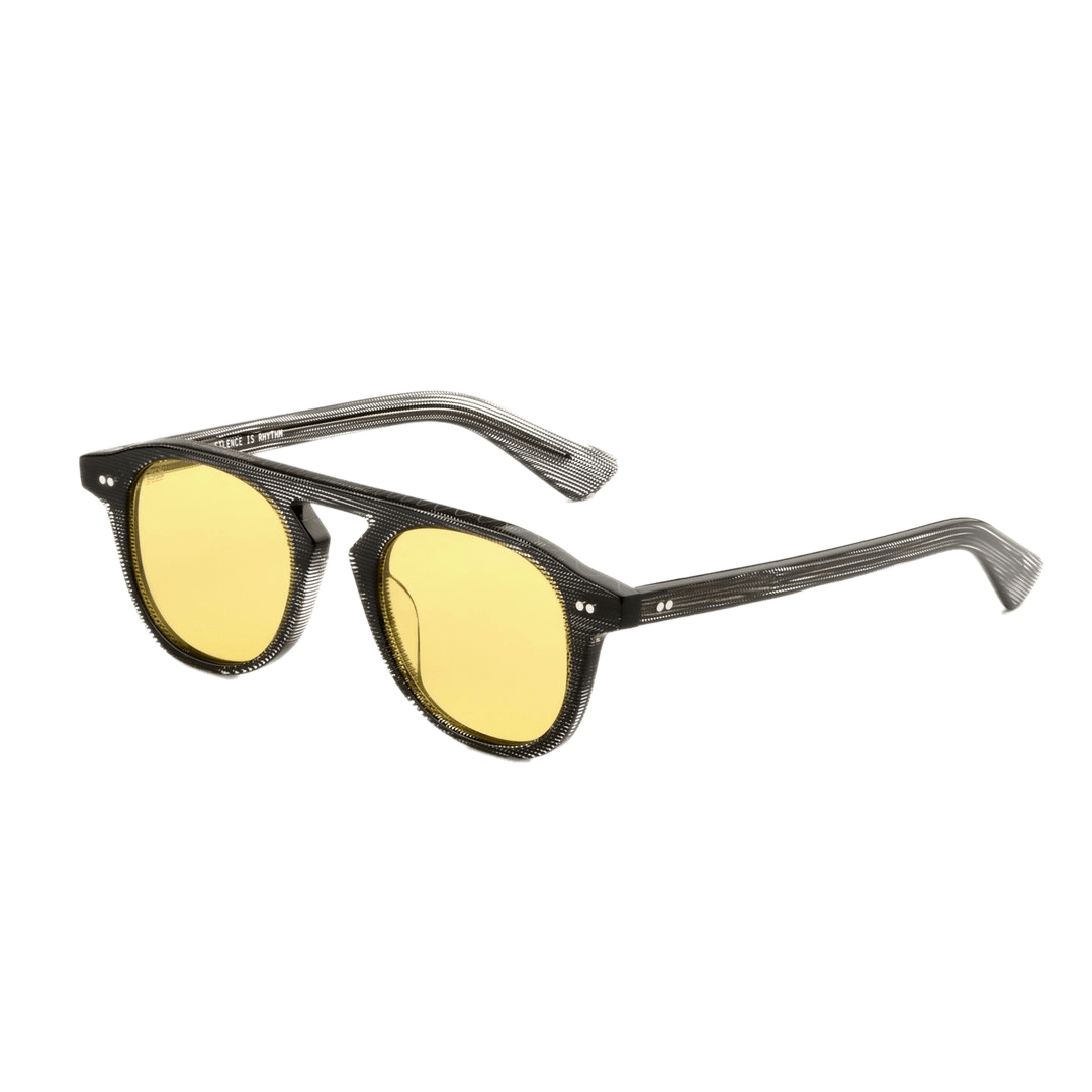 Jive / Grey Moiré Acetate & Yellow Lens - Shade Files