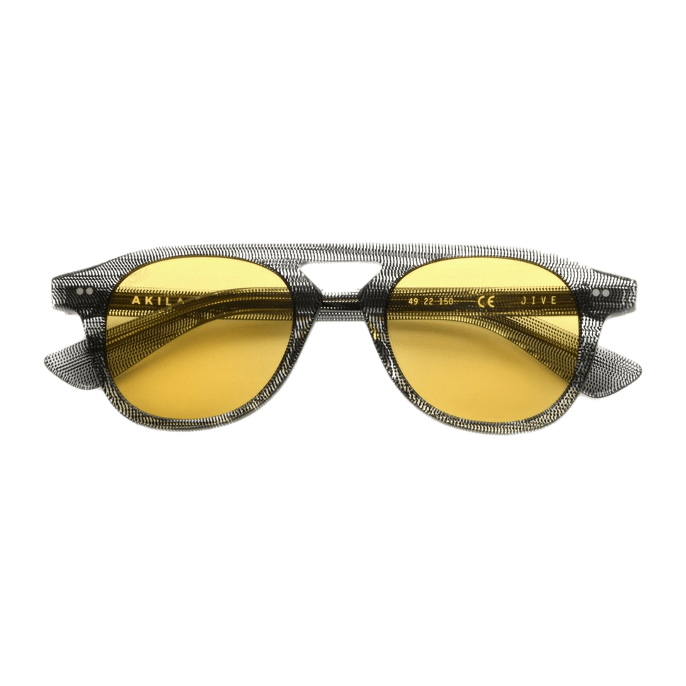 Jive / Grey Moiré Acetate & Yellow Lens - Shade Files