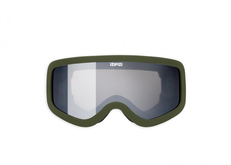 Junior Kids Ski Snowboard Goggles / Khaki Green - Shade Files