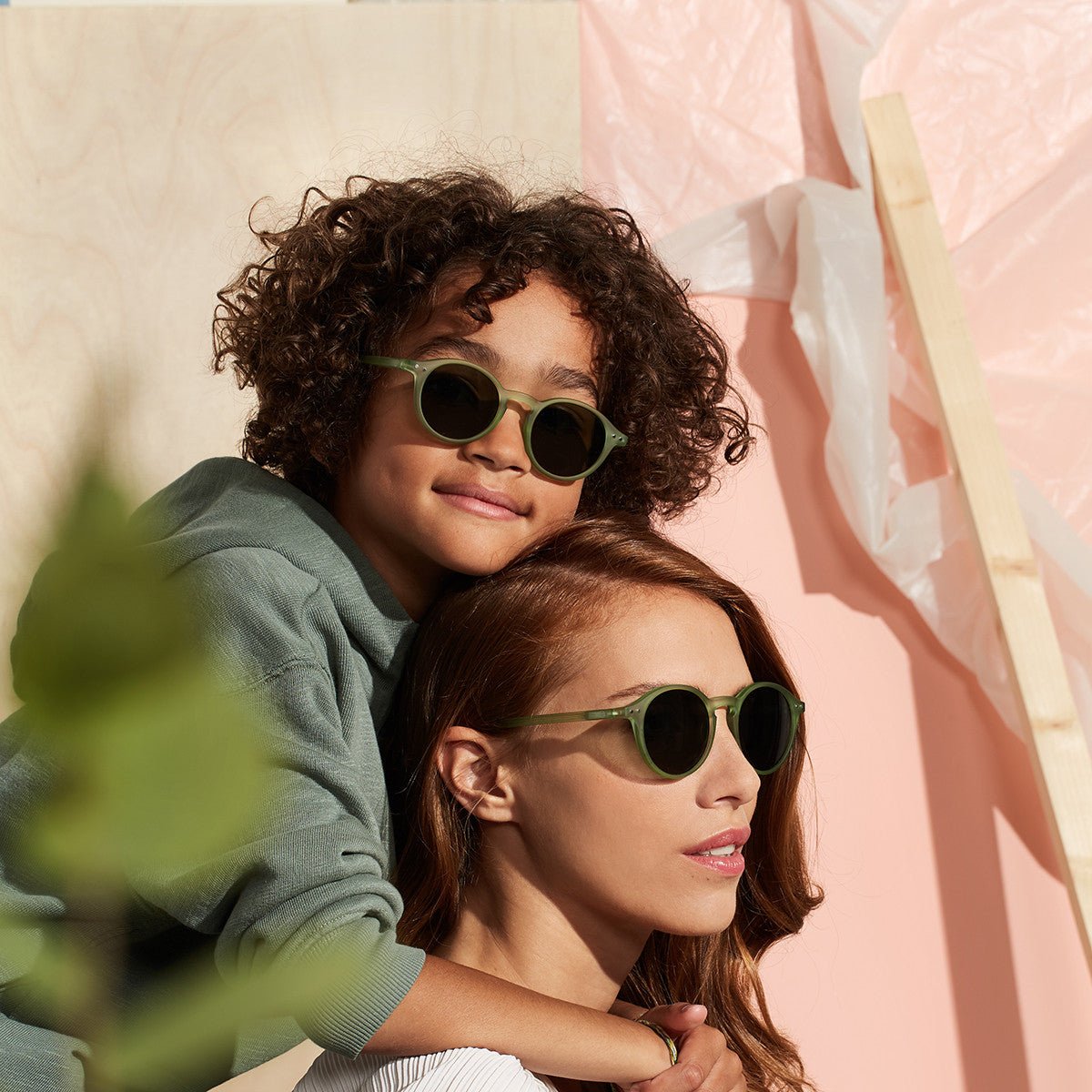 Junior Kids Sunglasses / 3 - 10 Years / Style D / Sunset Pink - Shade Files