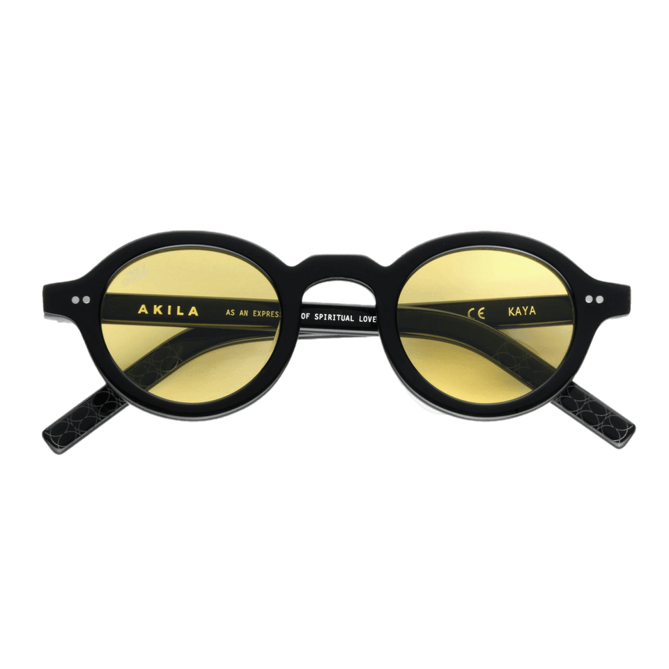 Kaya / Black Acetate & Yellow Lens Kaya / Black Acetate & Yellow Lens