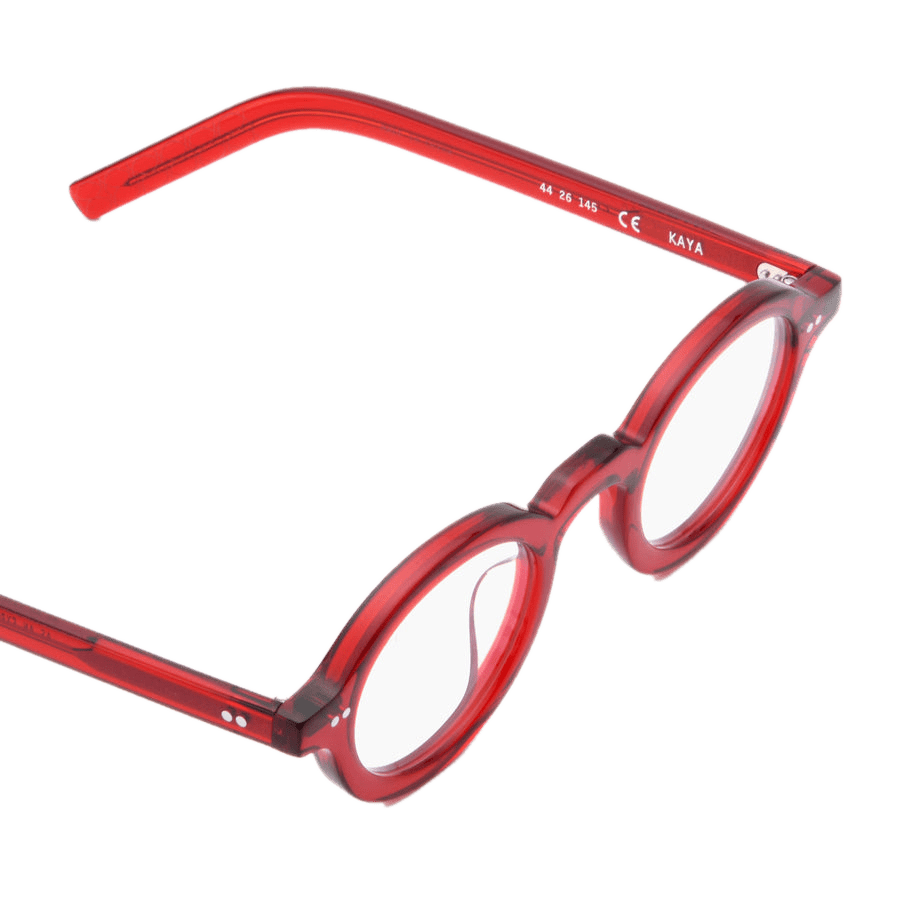 Kaya Optical / Cherry Acetate & Blue - Light Lens - Shade Files