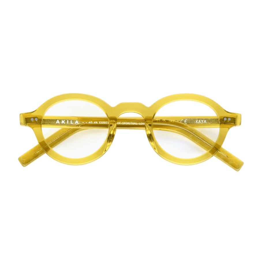 Kaya Optical / Yellow Acetate & Blue - Light Lens - Shade Files
