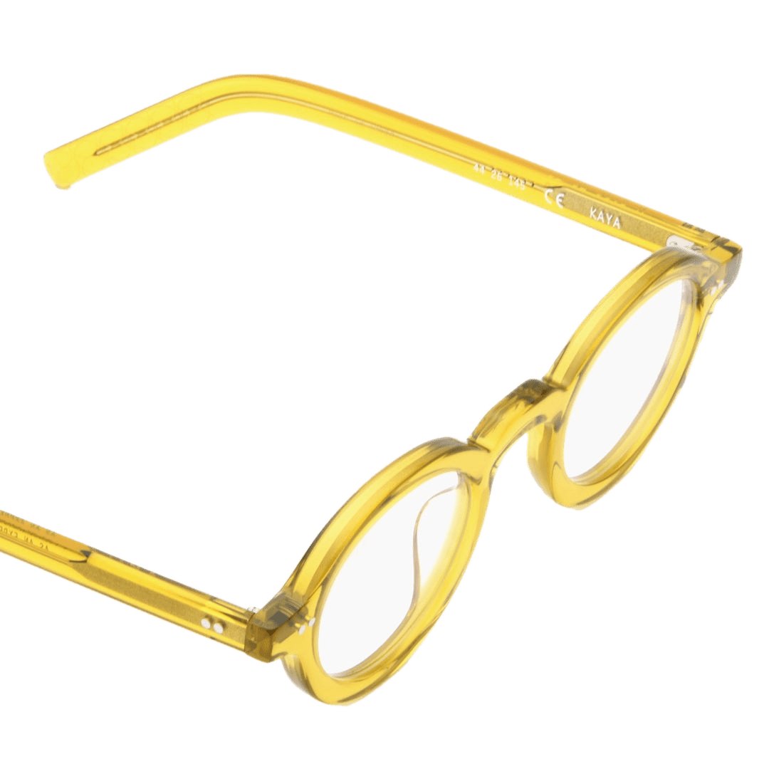 Kaya Optical / Yellow Acetate & Blue - Light Lens - Shade Files