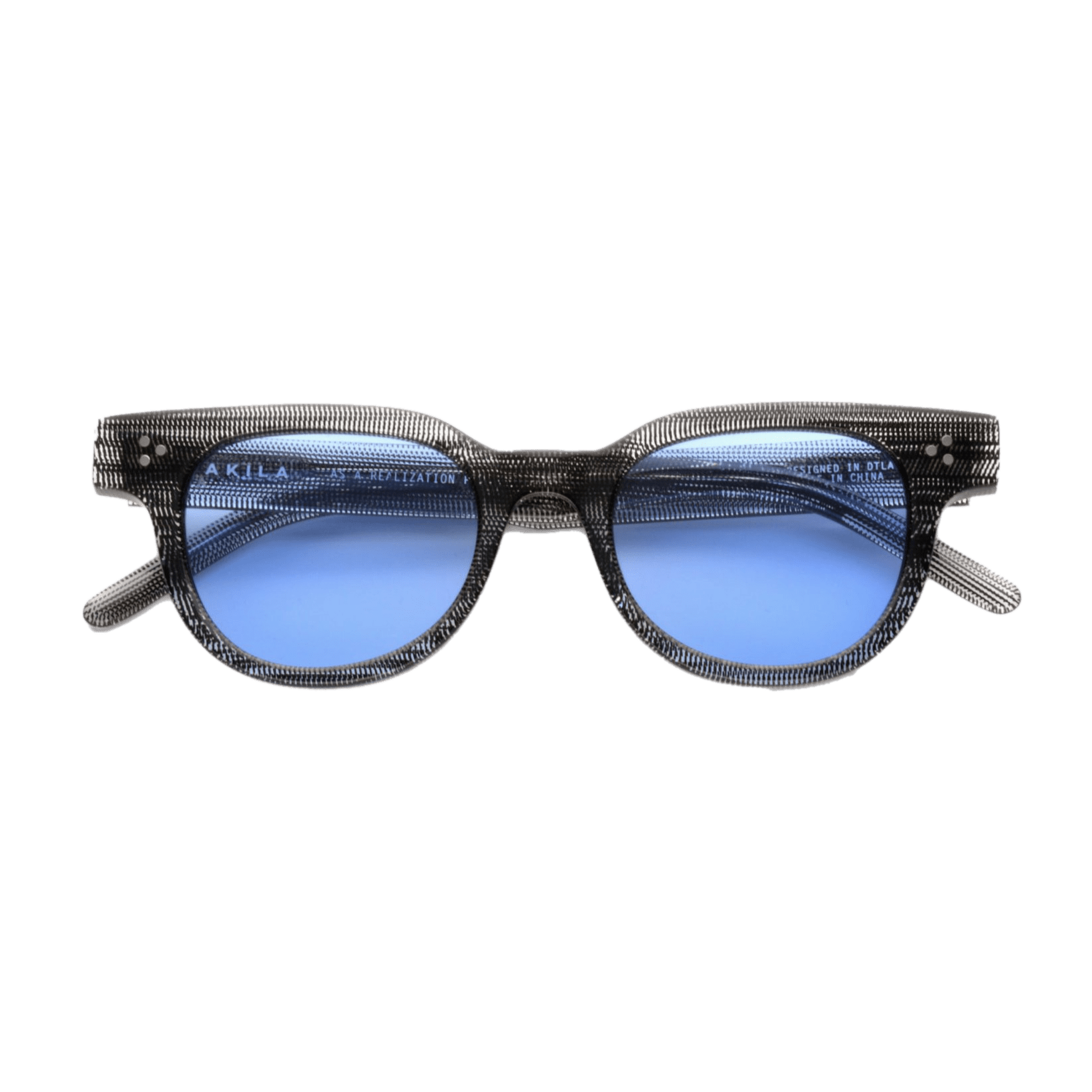 Legacy / Raw Moiré Acetate & Sky Blue Lens - Shade Files