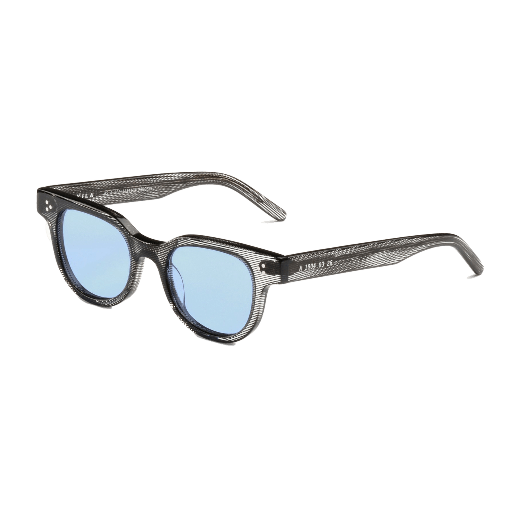 Legacy / Raw Moiré Acetate & Sky Blue Lens - Shade Files