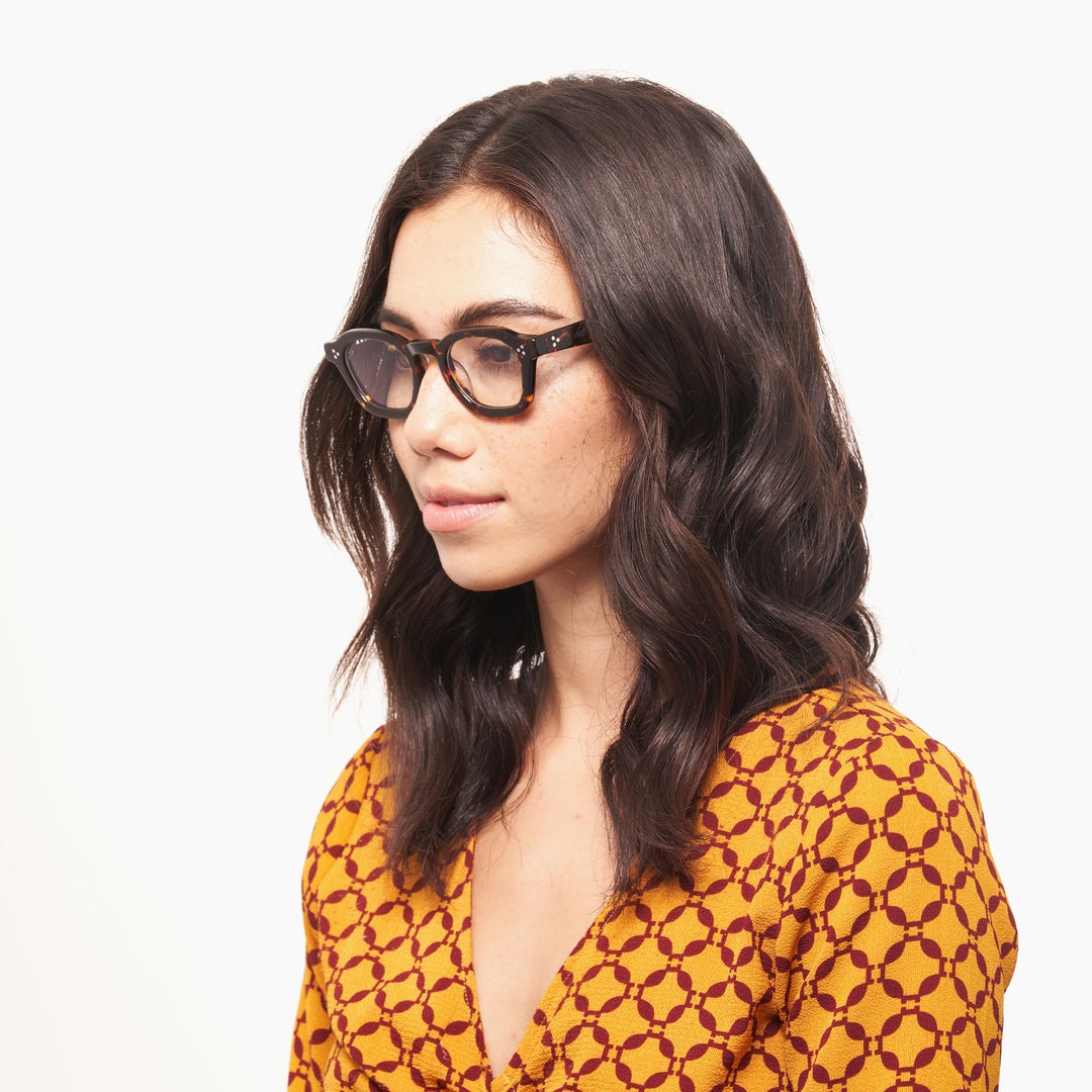 Logos Optical / Tortoise Acetate & Blue - Light Lens - Shade Files