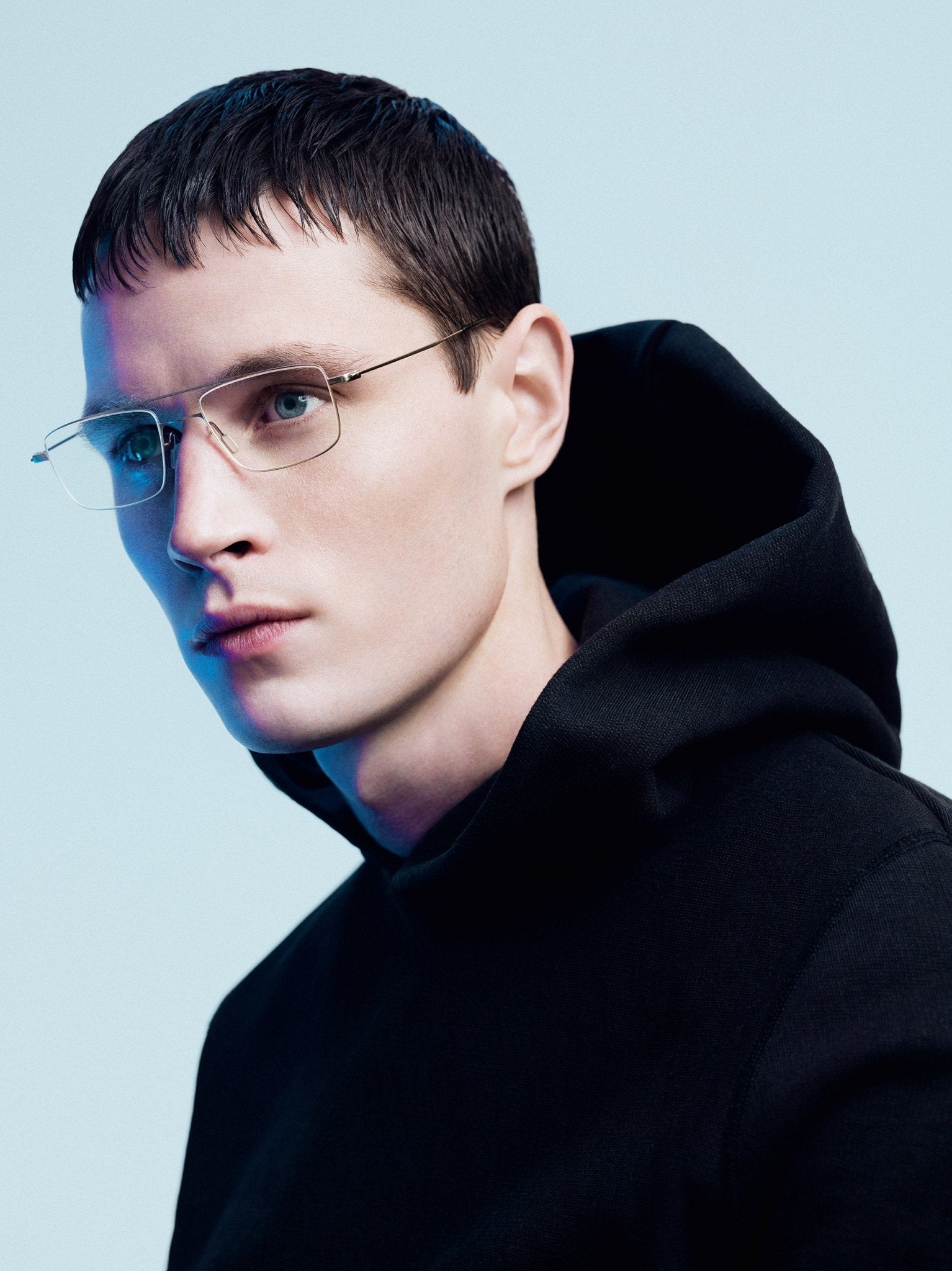 Max Optical / White Gold Metal & Blue - Light Lens - Shade Files