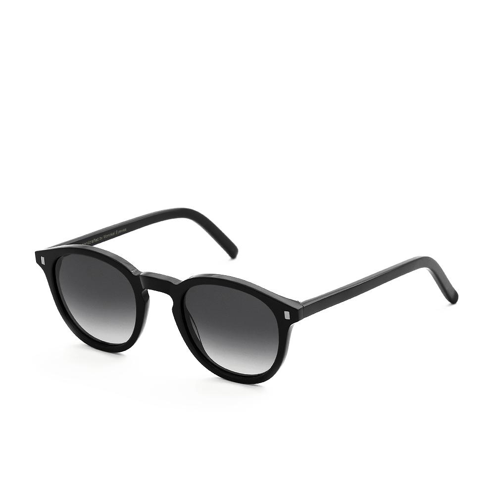 Nelson / Black Acetate & Grey Gradient Lens - Shade Files