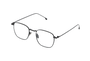Oscar Slims Optical / Black Metal & Blue - Light Lens - Shade Files