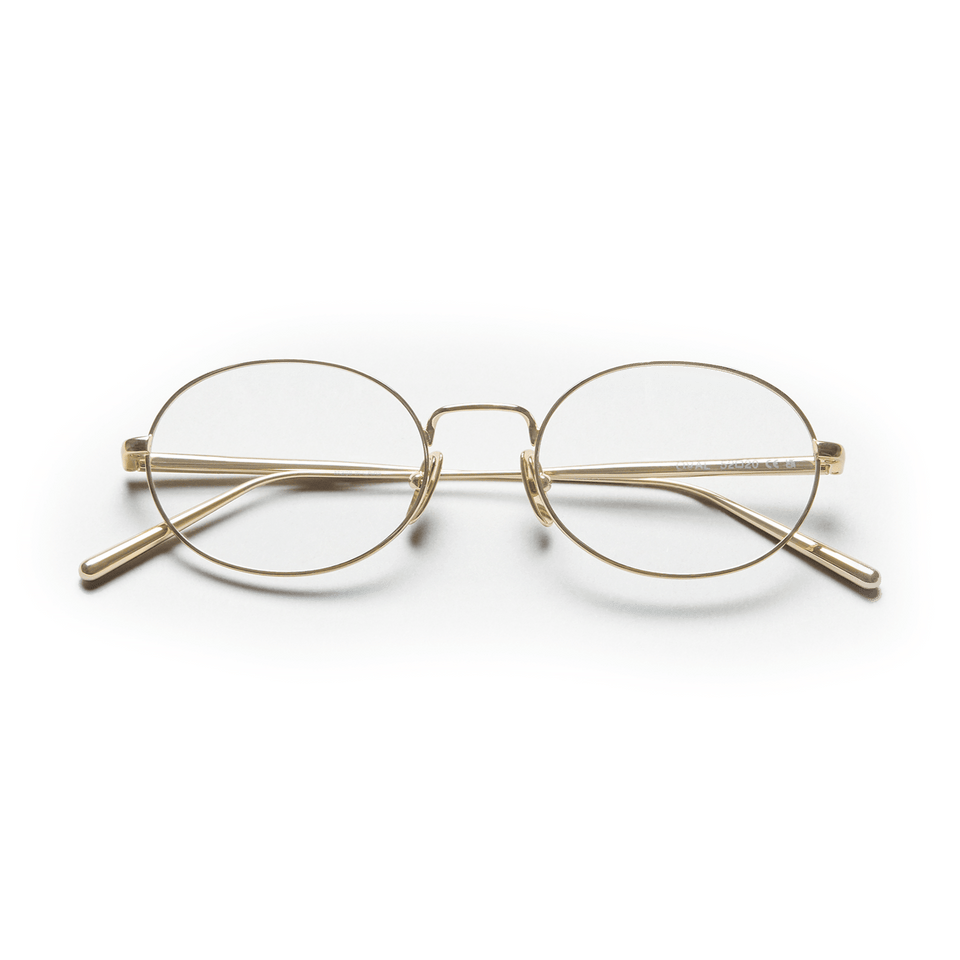 Oval Steel Optical / Gold & Clear Lens Oval Steel Optical / Gold & Clear Lens