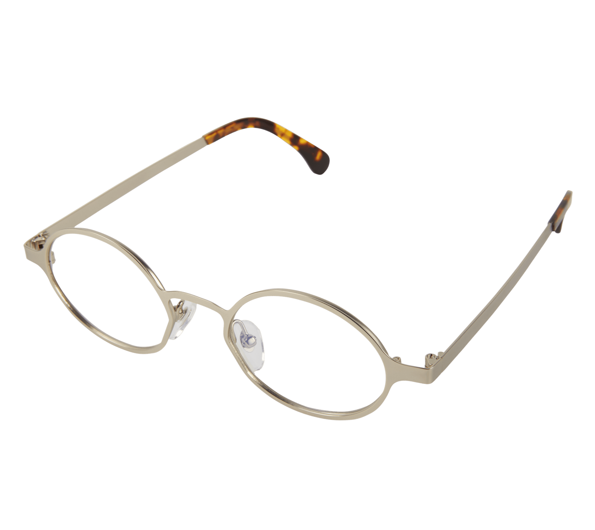 Quin Optical / White Gold Metal & Blue - Light Lens - Shade Files