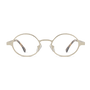 Quin Optical / White Gold Metal & Blue - Light Lens - Shade Files