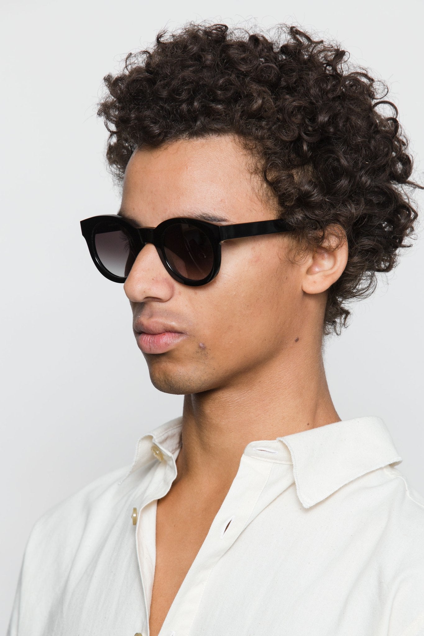 Shiro / Black Acetate & Grey Gradient Lens - Shade Files