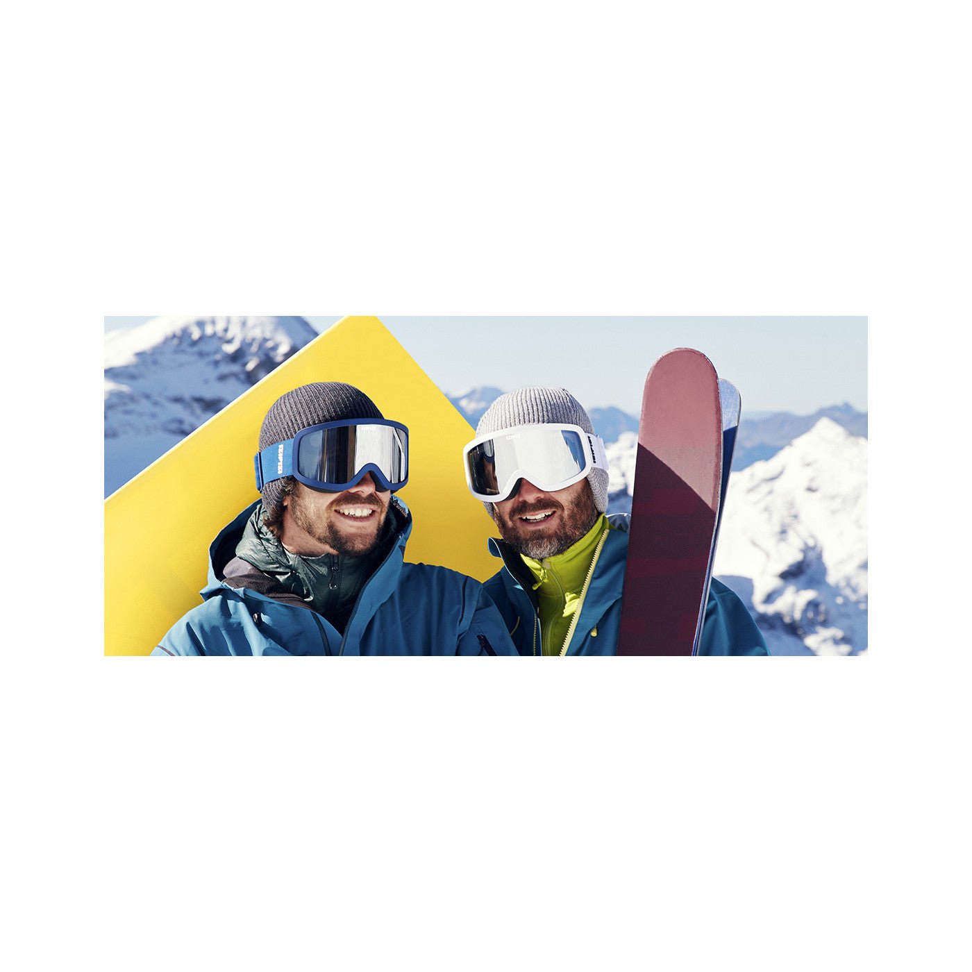 Ski Snowboard Goggles / Large / Khaki Green - Shade Files