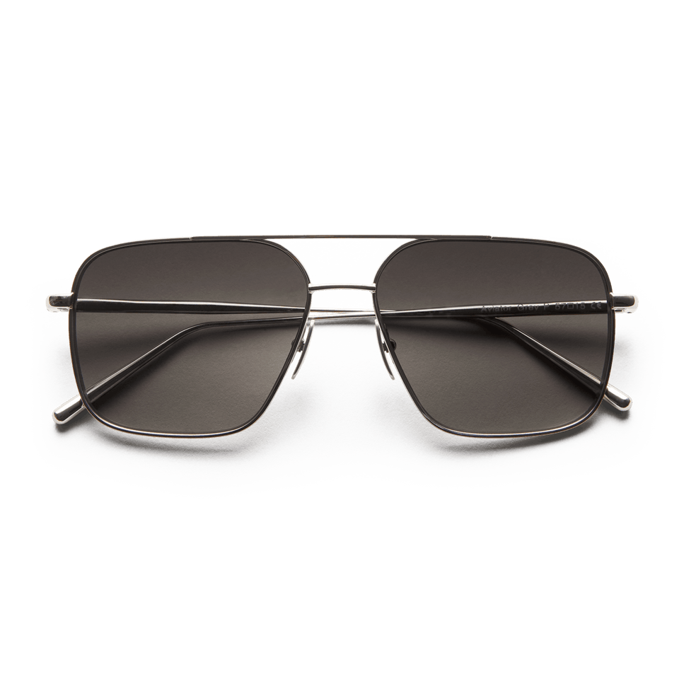 Steel Limited Aviator / Silver & Grey Lens Steel Limited Aviator / Silver & Grey Lens