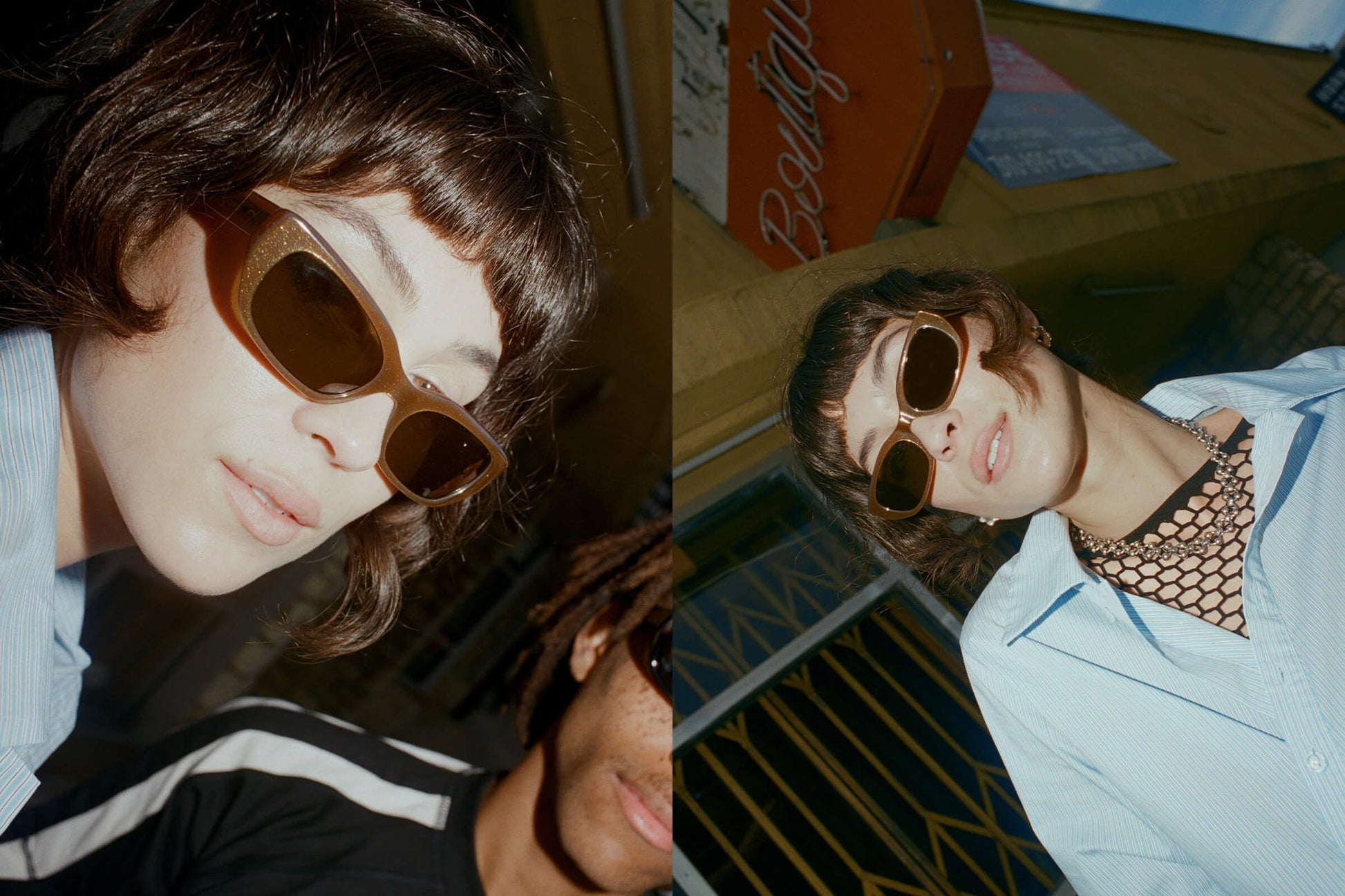 The Gothic Breeze / Recycled Brown Glitter & Bronze Lens - Shade Files