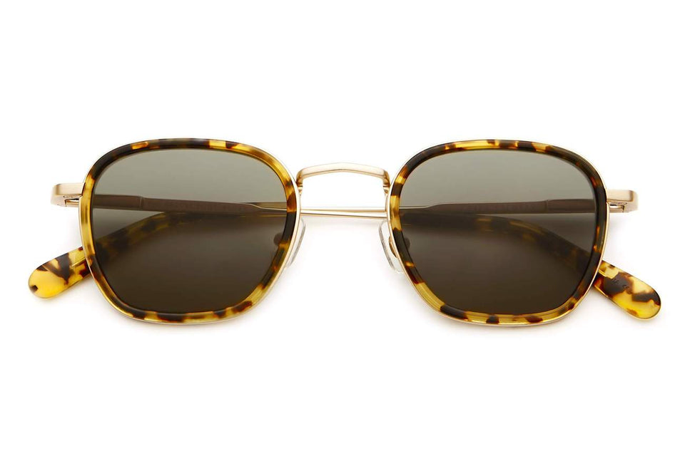 The Groove Pilot / Brushed Gold & Tokyo Tortoise Bio & Vintage Green Lens The Groove Pilot / Brushed Gold & Tokyo Tortoise Bio & Vintage Green Lens