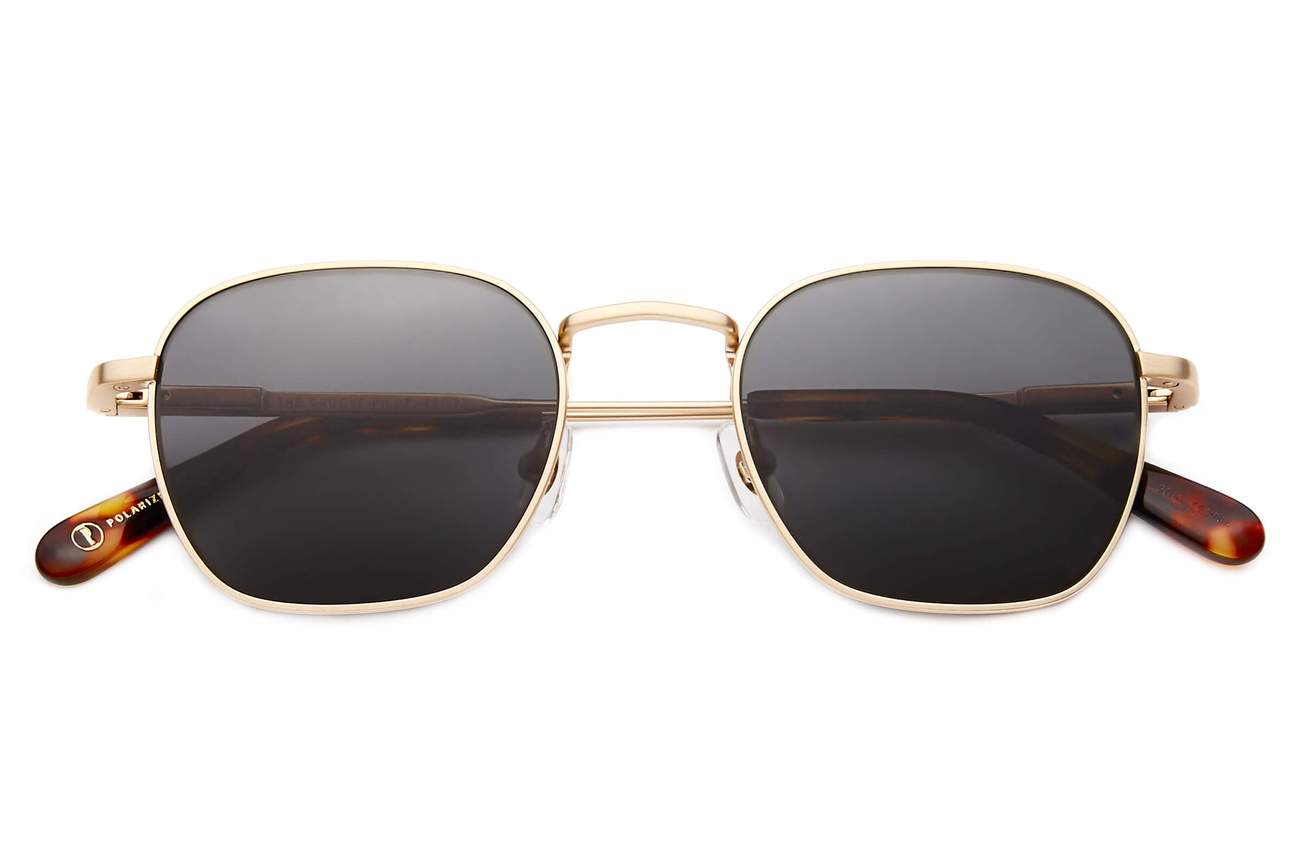 The Groove Pilot / Brushed Gold & Tortoise Bio & Polarised Grey Lens - Shade Files