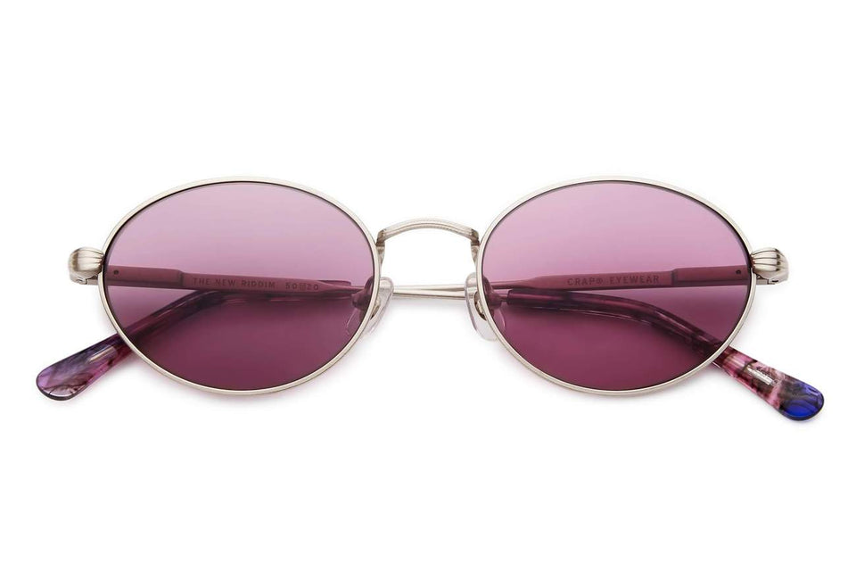 The New Riddim / Polished Silver & Purple Haze Lens The New Riddim / Polished Silver & Purple Haze Lens