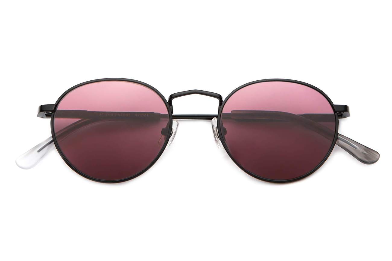 The Zen Patrol / Matte Black Smoke Demi Tortoise Bio & Plum Lens - Shade Files