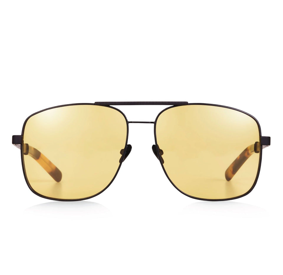 Uptown & Downtown / Matte Black & Solid Yellow Lens Uptown & Downtown / Matte Black & Solid Yellow Lens