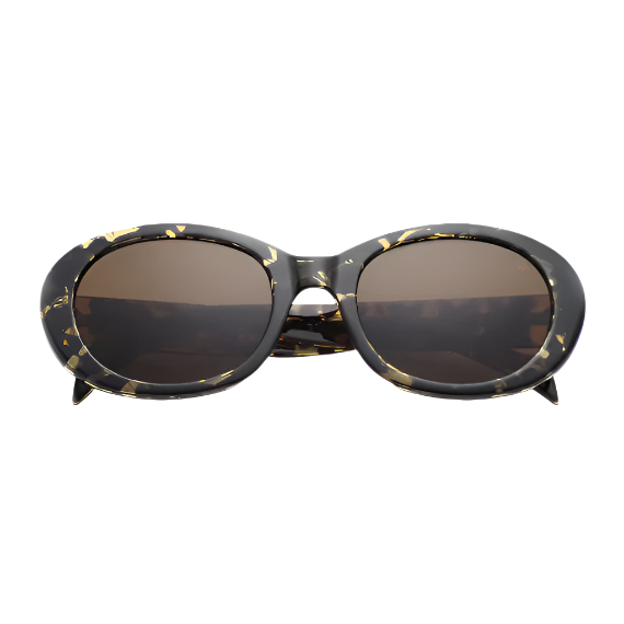 Anma / Black Yellow Tortoise & Brown Lens