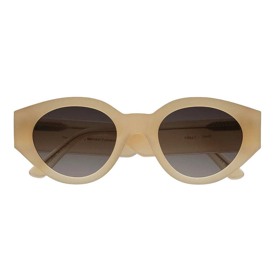 Polly / Sand Acetate & Grey Gradient Lens