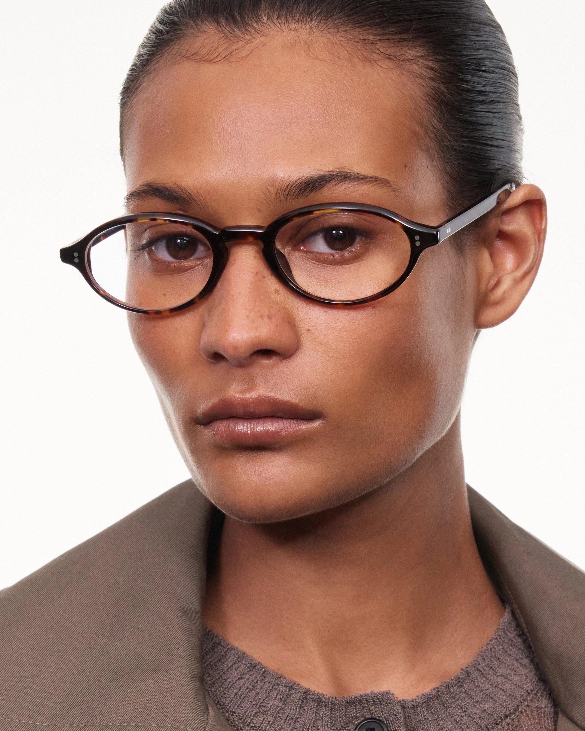 Lex Optical / Tortoise Acetate & Clear Lens