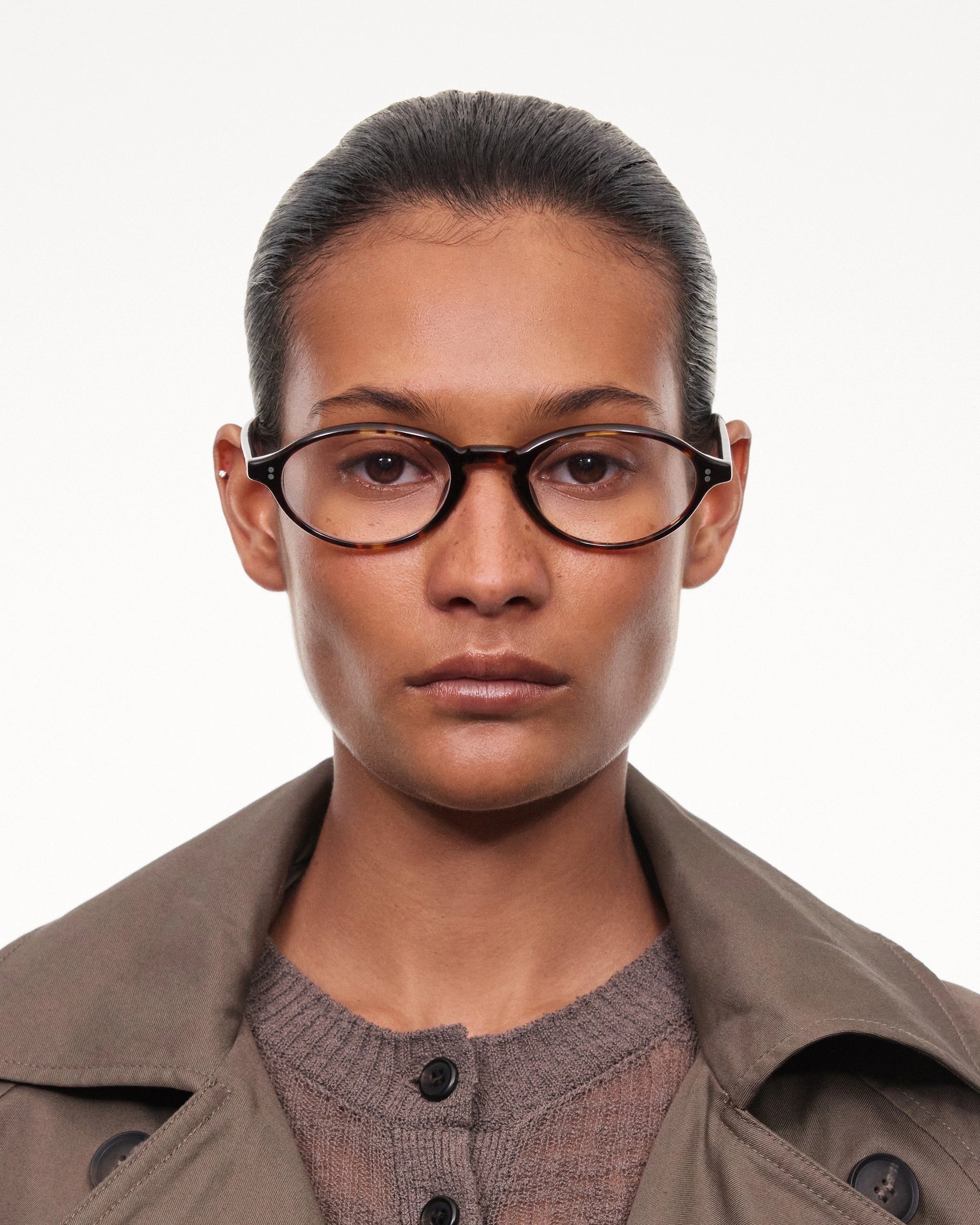 Lex Optical / Tortoise Acetate & Clear Lens