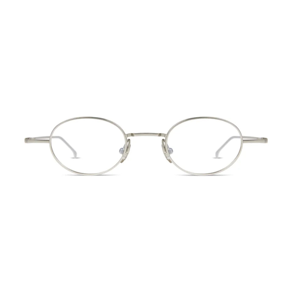 Sinclair Optical / Matte Silver Metal & Blue-Light Lens