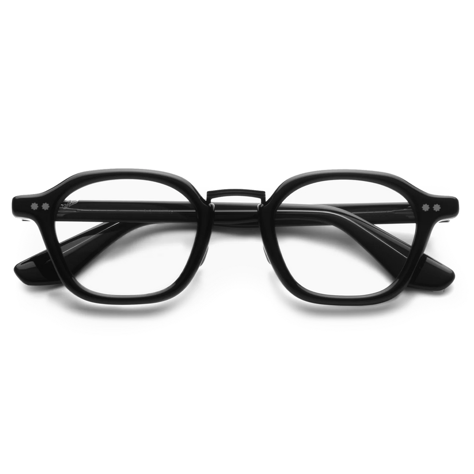 Iris Optical / Black Acetate & Blue-Light Lens