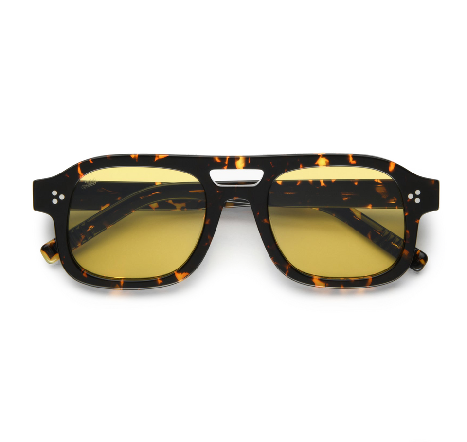 Dillinger / Tortoise Acetate & Yellow Lens