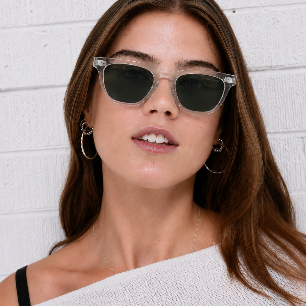Amal / Crystal Acetate & Polarised Green Lens