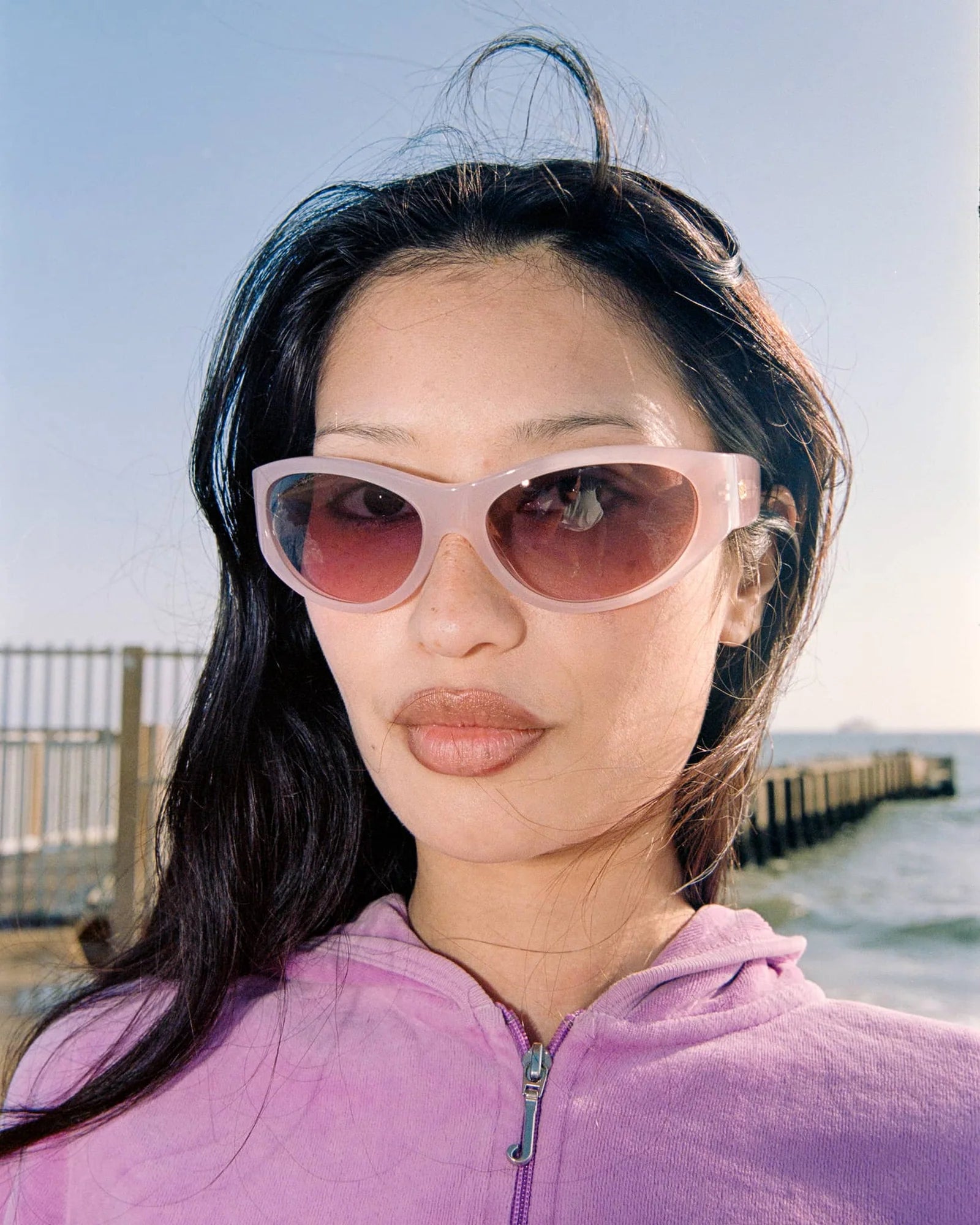 The Funk Daddy / Ballet Pink Bio & Grey-Pink Gradient Lens