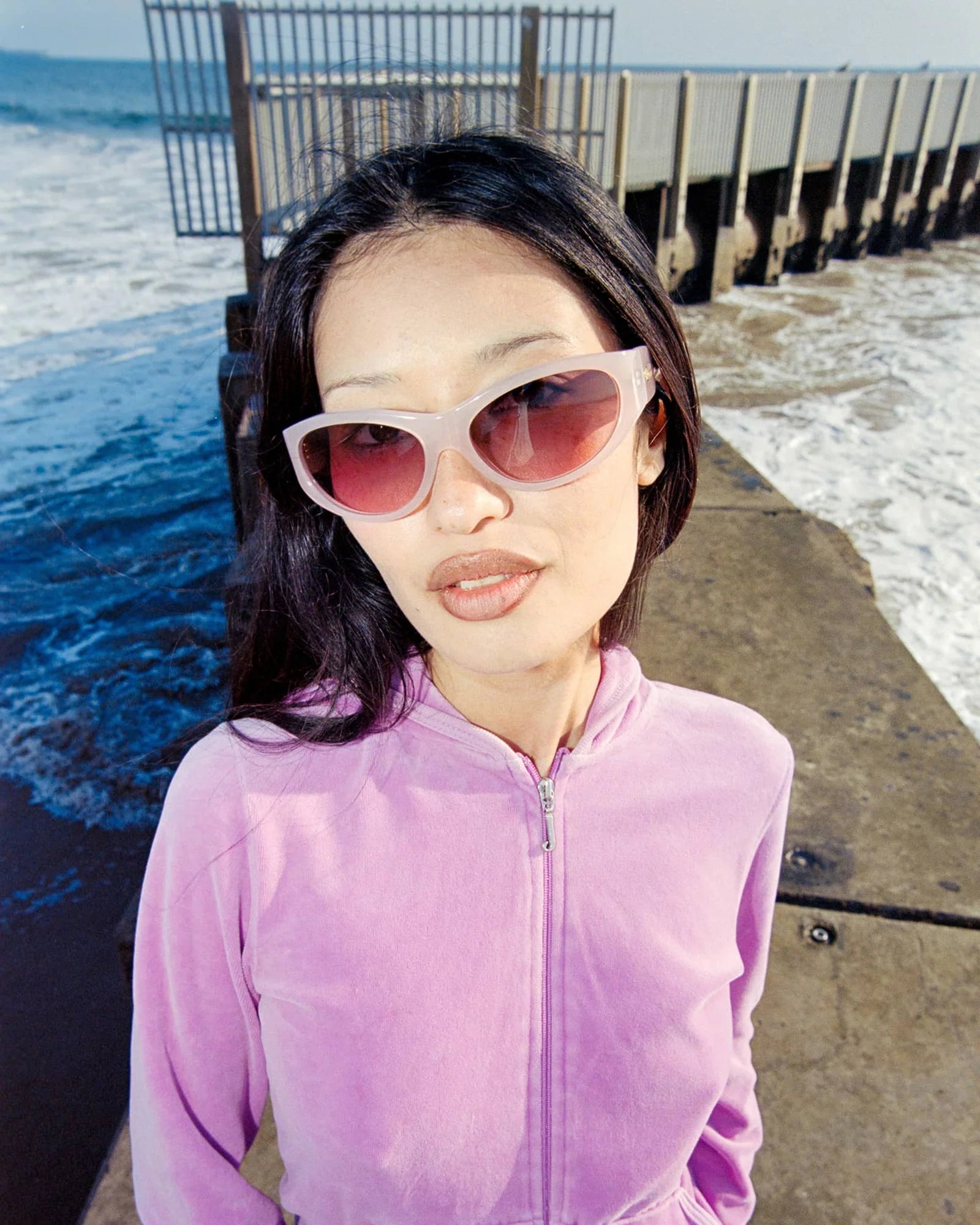 The Funk Daddy / Ballet Pink Bio & Grey-Pink Gradient Lens