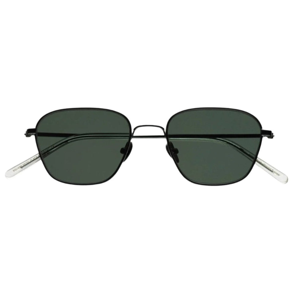 Otis / Black Steel & Green Solid Lens