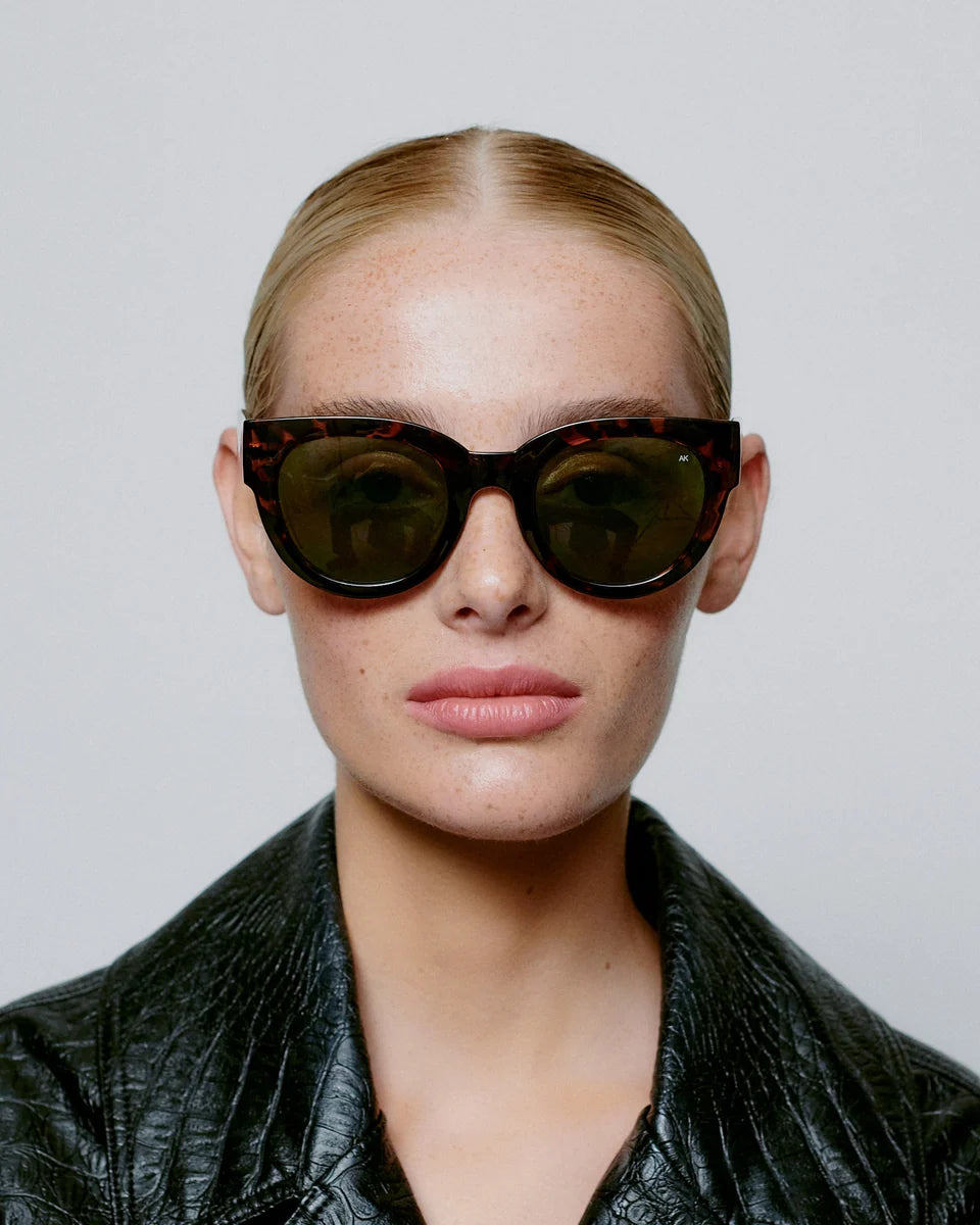 Lilly / Demi Tortoise & Green Lens