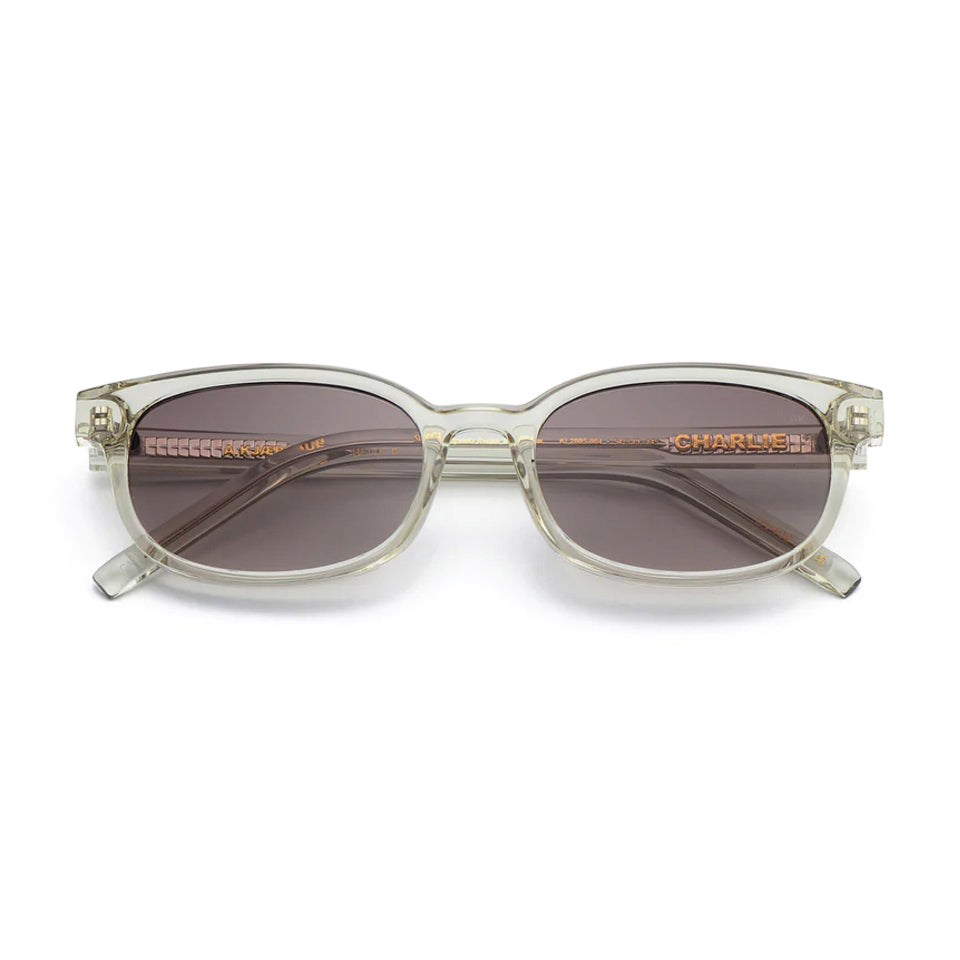 Charlie / Ecru Transparent & Brown Lens
