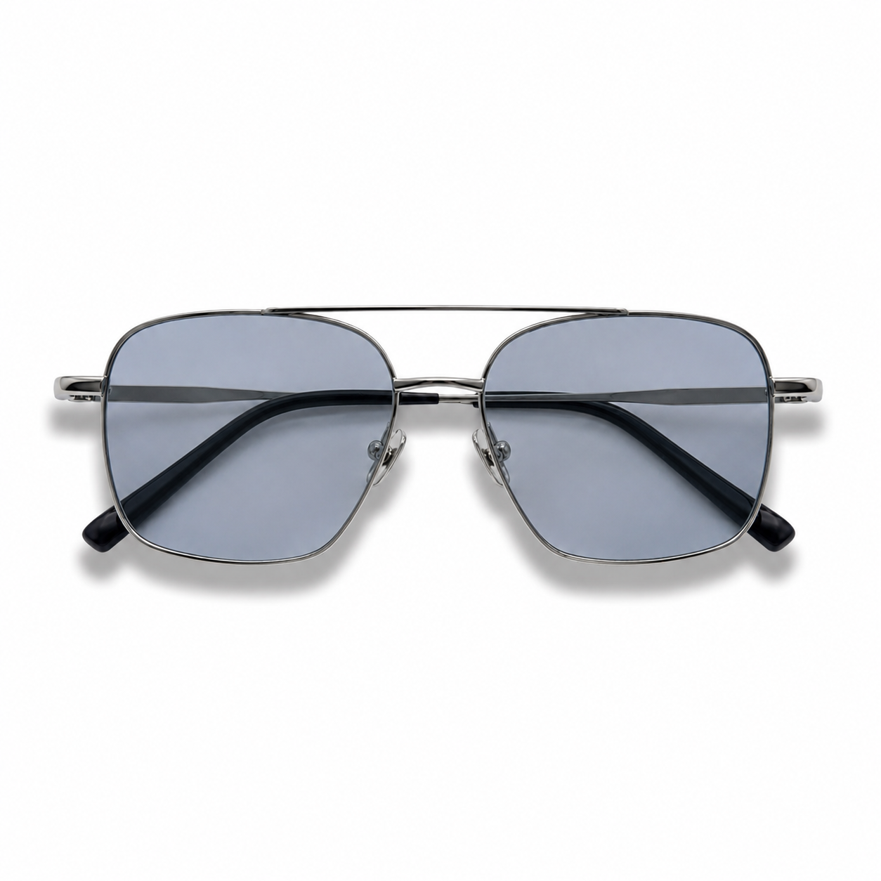 Stevie / Silver Metal & Polarised Ice Blue Lens