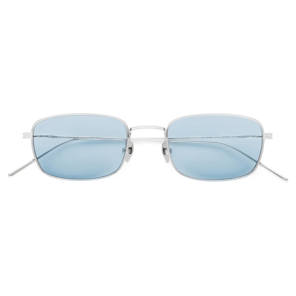 Grace / Silver Titanium & Light Blue Lens