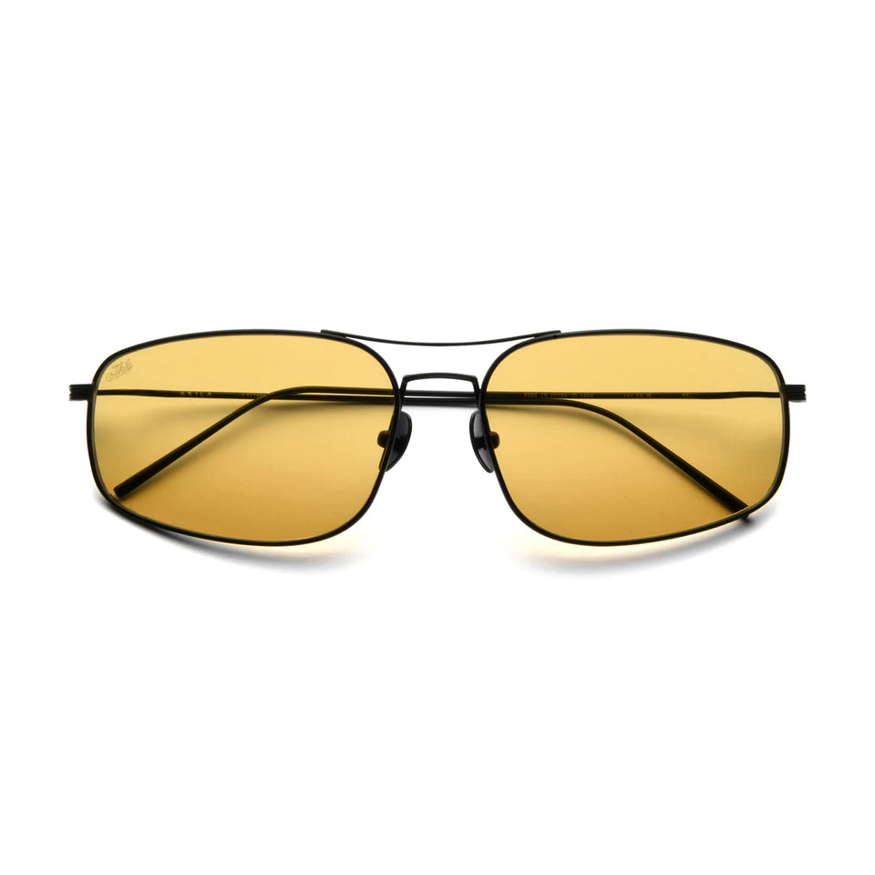 Mal / Black Titanium & Yellow Lens