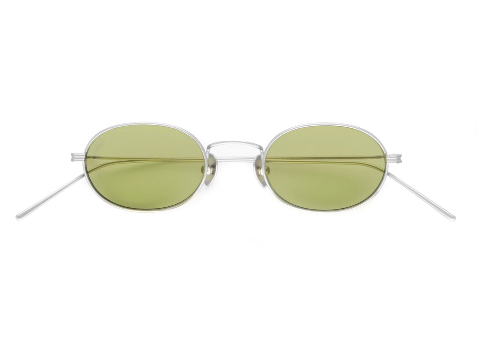 Rio / Matte Silver Titanium & Lt Green Lens